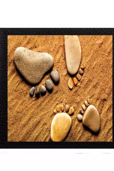 Foot Print Satin Matt Texture UV Art Painting