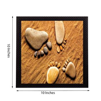 Foot Print Satin Matt Texture UV Art Painting 2
