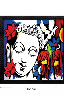 Spiritual Lord Buddha Satin Matt Texture UV Art Painting