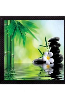 Water Lily Flower Satin Matt Texture UV Art Painting
