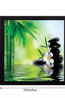 Water Lily Flower Satin Matt Texture UV Art Painting