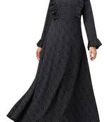 Maxi Dress With Ruffles-Made Of Bubble Crepe