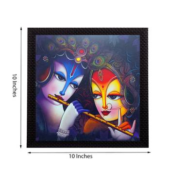 Almighty Radha Krishna Satin Matt Texture UV Art Painting 2