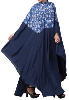 Multi Color Irani Kaftan In Printed Fabric Made In Crepe And Moss Fabric 4