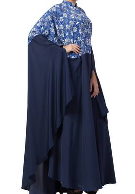 Multi Color Irani Kaftan In Printed Fabric Made In Crepe And Moss Fabric 5