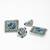 Handcrafted Blue Beads Square Shape Oxidised Silver Plated Brass Afghan Jhumkas