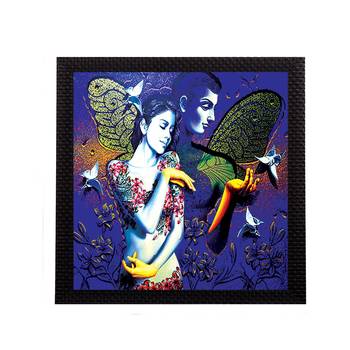Lovely Couple Satin Matt Texture UV Art Painting 1