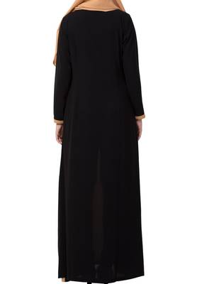 Two Piece Set Of Abaya And Embroidered Cardigan  Made In Nida Matte Fabric 8