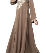 Beautiful Umbrella Flare Abaya Dress With Matching Embroidery Work