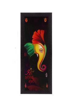 Colorful Lord Ganesha Satin Matt Texture UV Art Painting