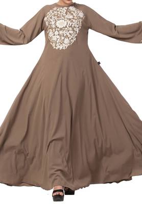 Beautiful Umbrella Flare Abaya Dress With Matching Embroidery Work 7