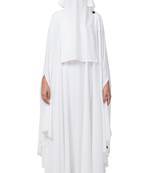 White Irani Kaftan And Naqaab Combo Made In kashibo Matte Fabric