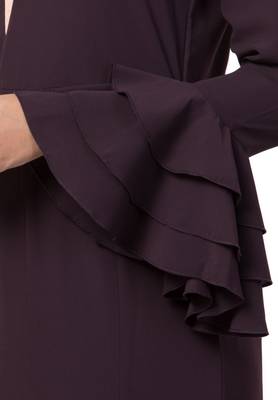 Slim Fit Dress With Multi Layered Bell Sleeves Made In Nida Matte Fabric 8