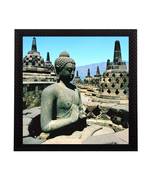 Meditating Lord Buddha Satin Matt Texture UV Art Painting