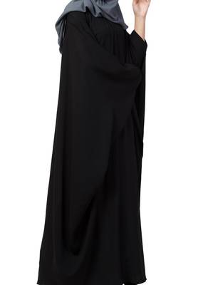 Simple Yet Elegant Islamic Kaftan Abaya With Pleats On Neck Made In kashibo Matte Fabric 6