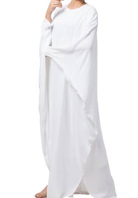 Stylish White Kaftan In kashibo Matte Fabric Made In kashibo Matte Fabric 3