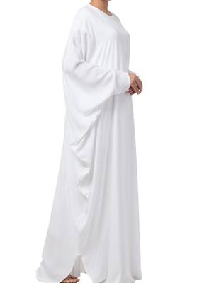 Stylish White Kaftan In kashibo Matte Fabric Made In kashibo Matte Fabric 4