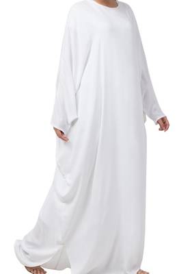 Stylish White Kaftan In kashibo Matte Fabric Made In kashibo Matte Fabric 5