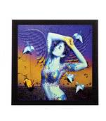 Beautiful Lady Satin Matt Texture UV Art Painting