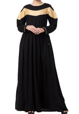 Modest Dress For Special Occasions Made In Nida Matte Fabric 3
