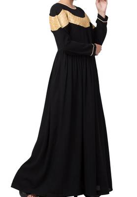 Modest Dress For Special Occasions Made In Nida Matte Fabric 7