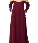 Modest Dress For Special Occasions Made In Nida Matte Fabric