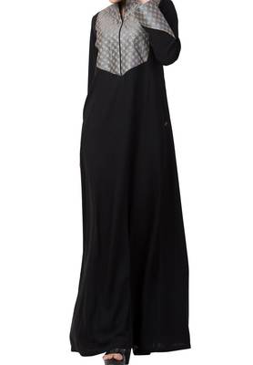 Modest Designer Dress For Special Occasions Made In Nida Matte Fabric 1