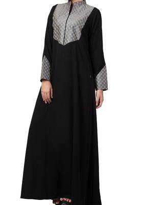 Modest Designer Dress For Special Occasions Made In Nida Matte Fabric 2