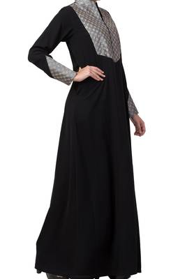 Modest Designer Dress For Special Occasions Made In Nida Matte Fabric 7