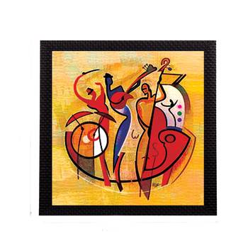 Modern Art With Human Figurine Satin Matt Texture UV Art Painting 1