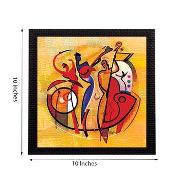 Modern Art With Human Figurine Satin Matt Texture UV Art Painting 2