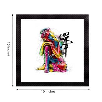 Colorful Lord Buddha Satin Matt Texture UV Art Painting 2