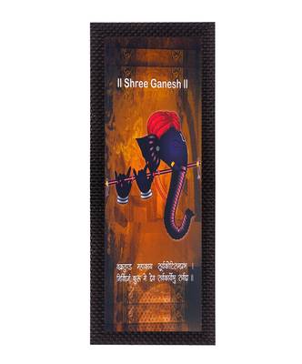 Face Of Ganesha Satin Matt Texture UV Art Painting 1