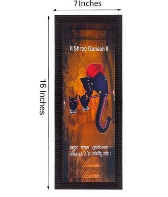 Face Of Ganesha Satin Matt Texture UV Art Painting 2