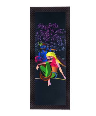 Lordess Radha Krishna Satin Matt Texture UV Art Painting 1