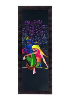 Lordess Radha Krishna Satin Matt Texture UV Art Painting