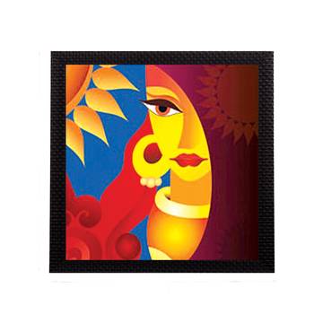 Beautiful Lady Face Satin Matt Texture UV Art Painting 1