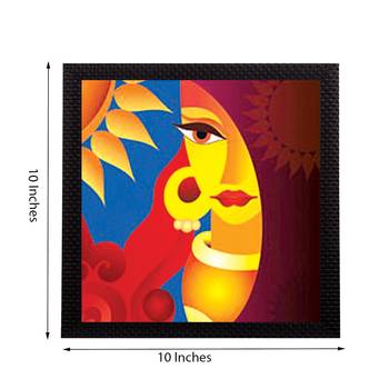 Beautiful Lady Face Satin Matt Texture UV Art Painting 2