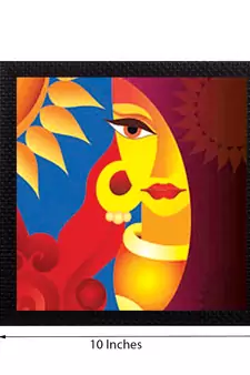 Beautiful Lady Face Satin Matt Texture UV Art Painting
