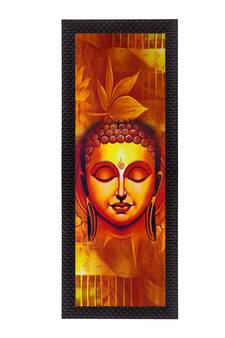 Face Of Lord Buddha Satin Matt Texture UV Art Painting