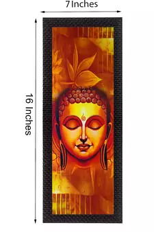 Face Of Lord Buddha Satin Matt Texture UV Art Painting