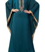 Royal Nida Kaftan Dress With Dabka Work For Special Occassions