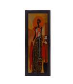 Tribal Woman Satin Matt Texture UV Art Painting