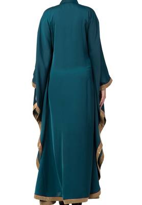 Royal Nida Kaftan Dress With Dabka Work For Special Occassions 7