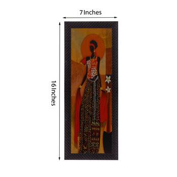 Tribal Woman Satin Matt Texture UV Art Painting 2