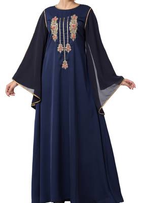 Royal Abaya Dress With Dabka Work For Special Occassions Made In Premium Nida Fabric 3