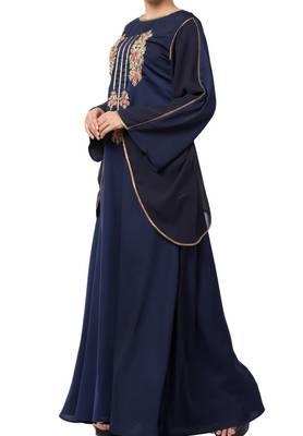 Royal Abaya Dress With Dabka Work For Special Occassions Made In Premium Nida Fabric 4