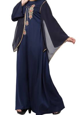 Royal Abaya Dress With Dabka Work For Special Occassions Made In Premium Nida Fabric 5