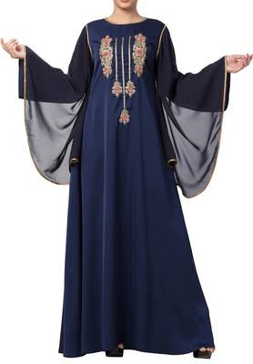 Royal Abaya Dress With Dabka Work For Special Occassions Made In Premium Nida Fabric 8