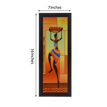 Dancing Tribal Woman Satin Matt Texture UV Art Painting 2